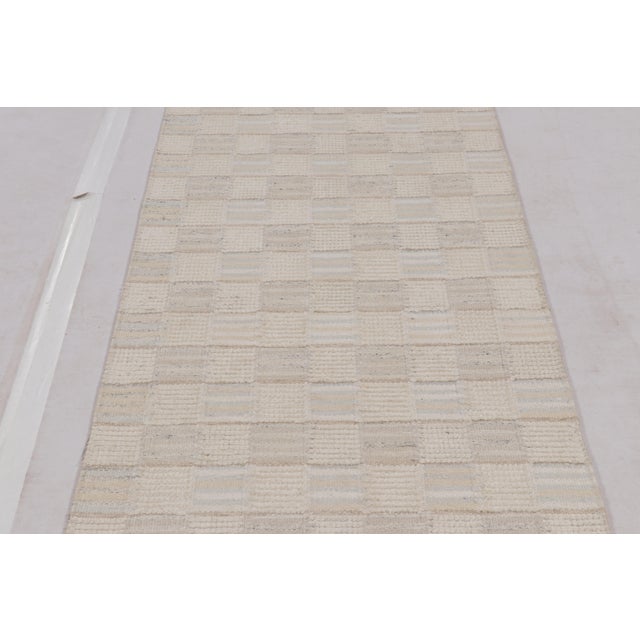 Mid-Century Modern Rug & Kilim’s Scandinavian Style Extra Long Runner, With Geometric Patterns For Sale - Image 3 of 9