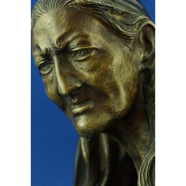 Vincenzo Gemito, Art Nouveau bronze sculpture titled La Sibilla, 19th Century, Naples Italy For Sale - Image 18 of 18