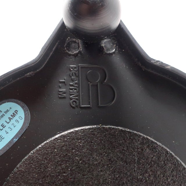 1980s Postmodern Black and White Table Lamp For Sale - Image 9 of 10