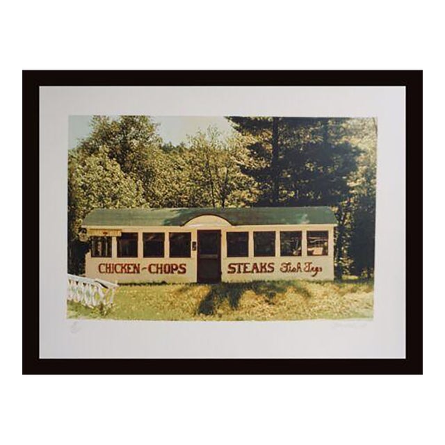 1980s John Baeder Chicken Chops Print For Sale