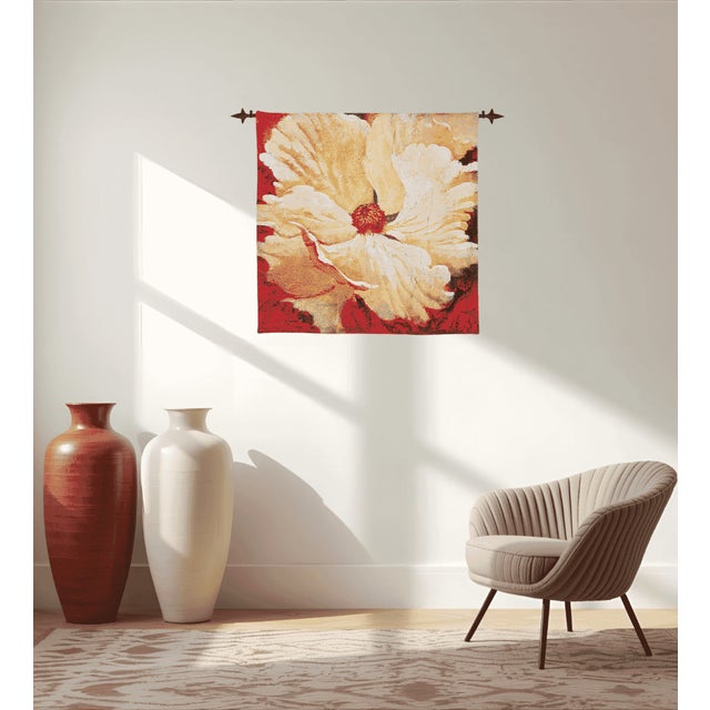 This beautiful tapestry is woven on a jacquard loom by skilled weavers, keeping alive the centuries old tradition of...