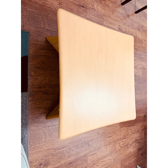 Restored Wheat Heywood Wakefield X Coffee Table G392 For Sale - Image 10 of 10