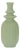 Ribbed Stoneware Bottle Vase (Set of 2) For Sale