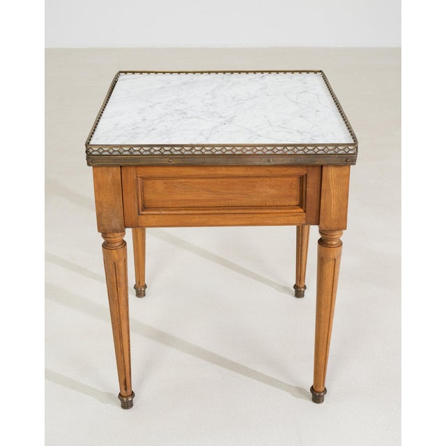 Early 20th Century France Louis XVI Red Wood Coffee Table For Sale - Image 11 of 11