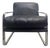 Leatherette and Metal Chair from Ángel Cerda, 2000s For Sale