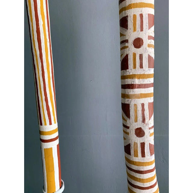 Australian Aboriginal Painted TOTEM Pole from Elcho Island For Sale In Atlanta - Image 6 of 8