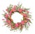 Mixed Floral and Foliage Wreath 20"D For Sale