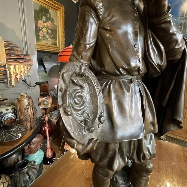 Jean-Jacques Feuchère, Bernard Palissy Ceramist, Bronze Sculpture, 1844 For Sale - Image 3 of 18