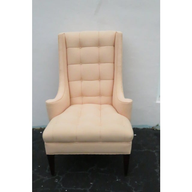 Mahogany Tall Living Room Side Accent Chair For Sale - Image 10 of 12