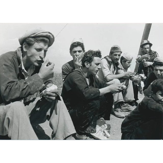 1950s Men at Work, Italy, 1950s, Black & White Photograph For Sale - Image 5 of 5