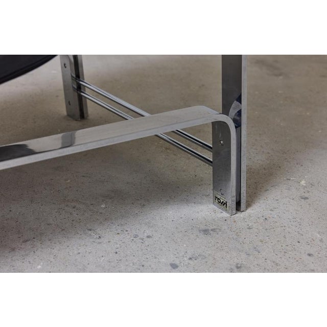 Metal Lounge Chair by Adalberto Dal Lago for Rossi Di Albizzate, 1970s For Sale - Image 7 of 9