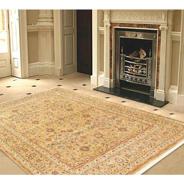 The handmade, hand-knotted construction adds durability to this rug, ensuring it will last for many years. Each rug is...