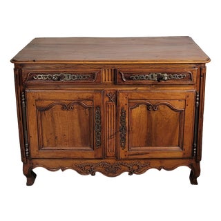 Louis XV Buffet Bas in Walnut For Sale