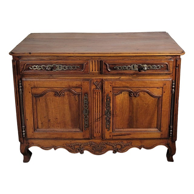 Louis XV Buffet Bas in Walnut For Sale