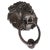 American Large American Cast Bronze Lion Head Door Knocker For Sale - Image 3 of 3