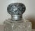 19th Century Antique 1800's Ornate Sterling Silver Cut Crystal Scent Cologne Perfume Bottle For Sale - Image 5 of 14