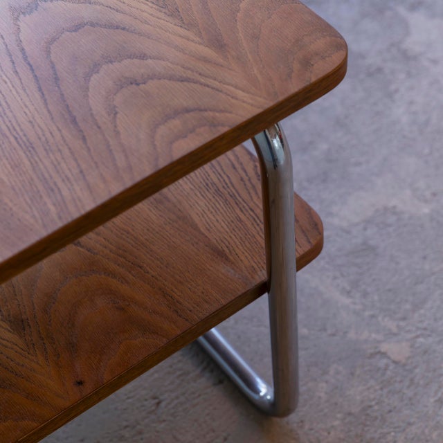 Vintage Bauhaus Tubular Steel Side Table, 1930s For Sale - Image 4 of 9