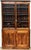 English Two-Tiered Glass Front Bookcases of Figured Wood - Two Available For Sale - Image 4 of 17