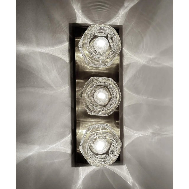 Large Glass Sconces from Peill & Putzler, 1970s, Set of 2 For Sale - Image 10 of 12