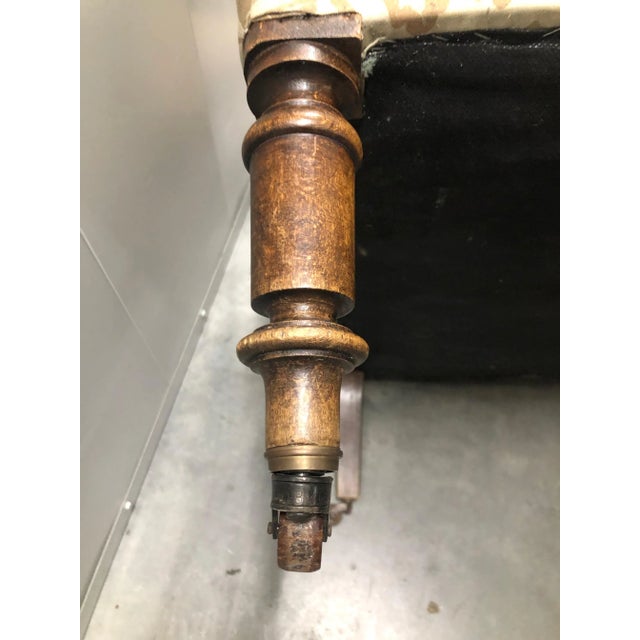 French Antique Parisian Salon Chair in Style of Napoleon III For Sale - Image 3 of 6