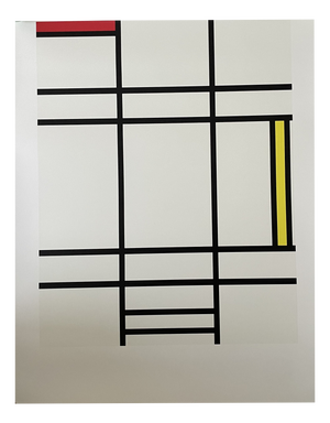 Piet Mondrian, Composition Jaune et Rouge, Print