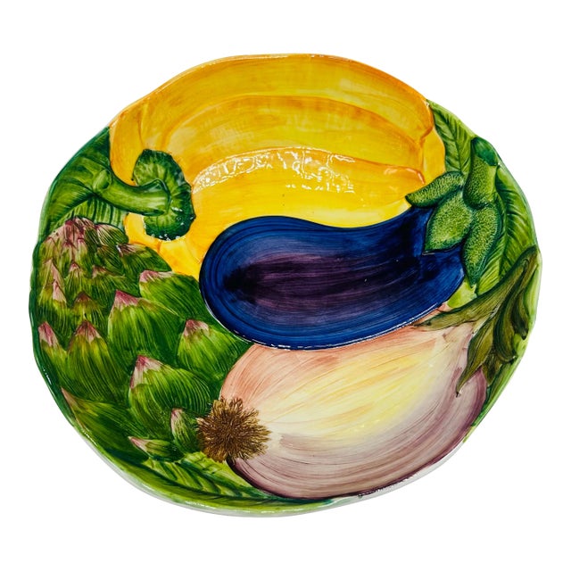 Italian Ceramic Vegetable Bowl For Sale