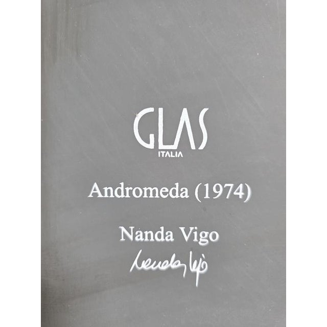 Glass Andromeda Mirrors by Nanda Vigo for Glas Italia, 1974, Set of 2 For Sale - Image 7 of 8