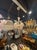 Traditional Murano Gold Venetian Style Chandelier For Sale - Image 3 of 6