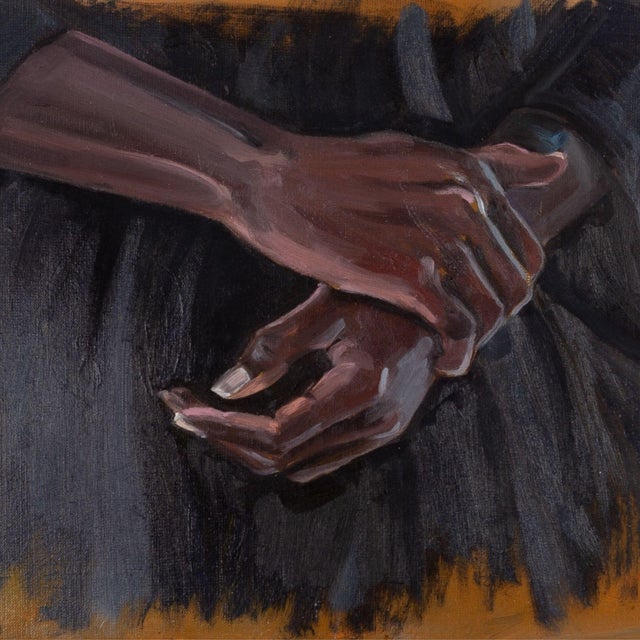 Justyna Kuklo, Gesture (Cycle BLM), 2020, Oil Painting on Canvas, Framed For Sale - Image 4 of 5