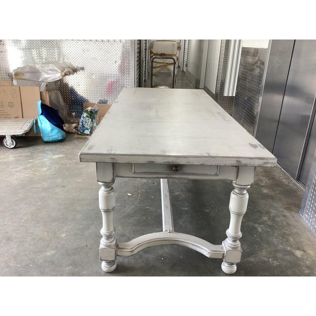 French Painted Farmhouse Table For Sale In New York - Image 6 of 9