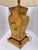 Wood 1980s Chinoiserie Bradburn Gallery Hand-Painted Faux Bois Metal Table Lamp With Original Labeled Shade For Sale - Image 7 of 12