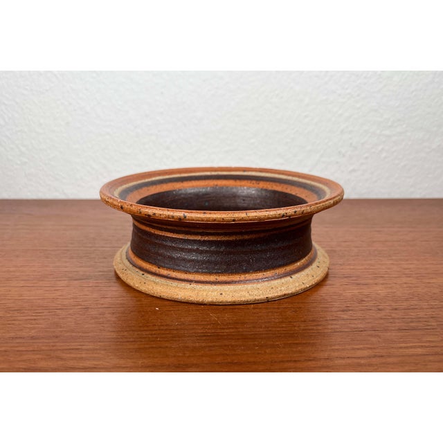 Ceramic Mid-Century Modern Danish Studio Pottery Bowl by Tue Poulsen for Tue Keramik, 1960s For Sale - Image 7 of 15