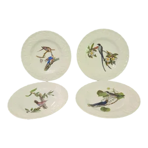 Vintage Alfred Meakin England Porcelain Audubon Society "Birds of America" Plates- Set of 4