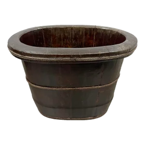 Late 19th Century Chinese Hand Made Wooden Wash/Laundry Basin