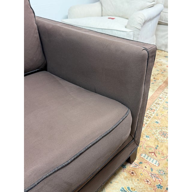 Mitchell Gold + Bob Wiilliams Contrast Trim Sofa For Sale In San Francisco - Image 6 of 12