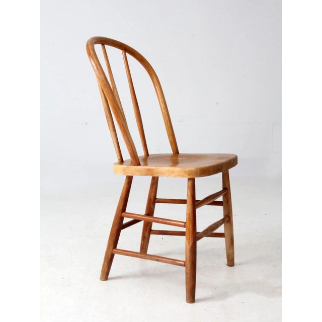 Antique Bow Back Farmhouse Dining Chair For Sale - Image 12 of 15