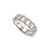 Gender: Unisex Metal Type: 18K White Gold Size: 6.5 Width: 6.25 mm Weight: 4.93 Grams 18K white gold diamond band with a...