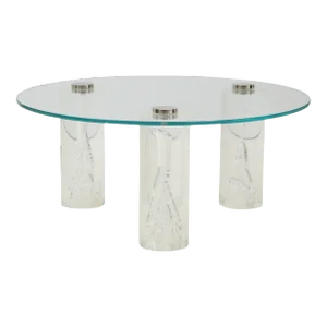 1980's Lucite Coffee Table with Internal Bubbles