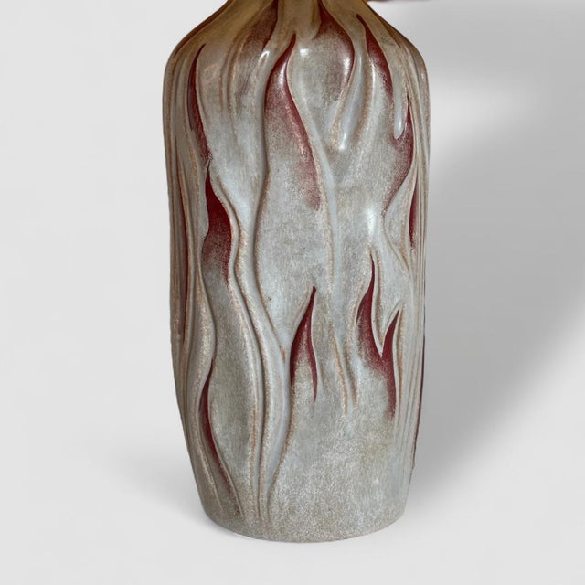 Lamp with Flames from Boch Frères, 1930s For Sale - Image 4 of 7