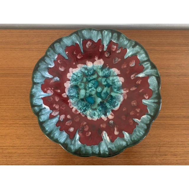 Mid-Century Modern Vintage Tourmalines Ceramic Bowl by Longwy, France, 1950s For Sale - Image 3 of 18
