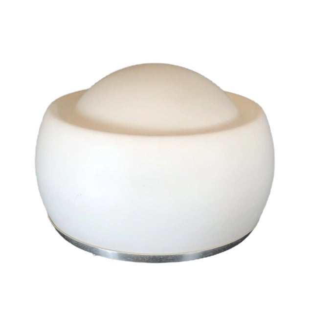 Italian Opaline Glass Table Lamp by Pia Guidetti Crippa for Lumi, 1960s For Sale