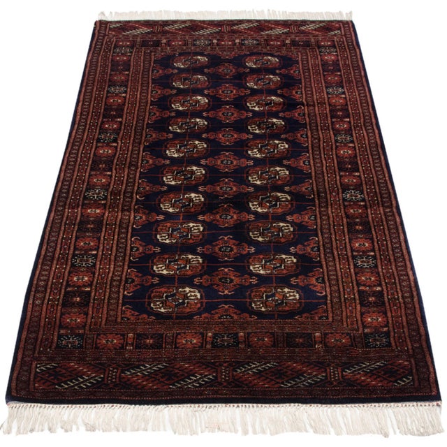 Vintage Fine Bokhara Rug - 3'3" X 5'6" For Sale - Image 4 of 8