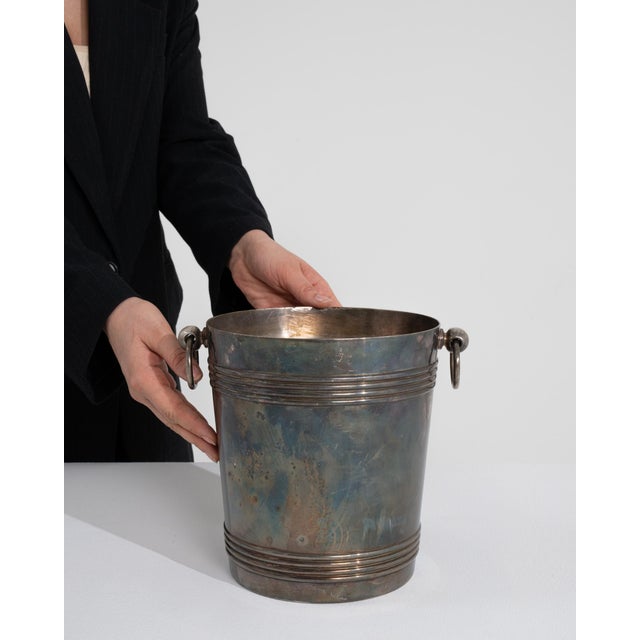 20th Century French Silver-Plated Champagne Bucket For Sale In Greensboro - Image 6 of 8