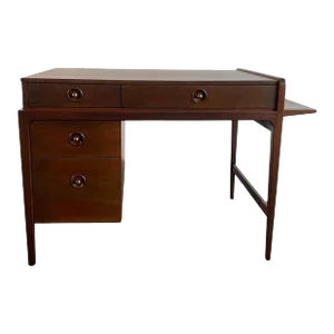 1950s Mid-Century Modern Extension Desk by John Van Koert for Drexel Counterpoint