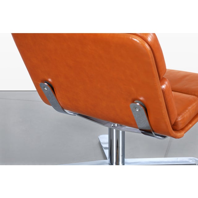 Mid-Century Modern Leather “Solo” Lounge Chairs by John Follis for Fortress For Sale - Image 13 of 14