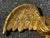 Wood Early 20th C. American Gilt Wood Carved Eagle + Shield Patriotic Icon For Sale - Image 7 of 10