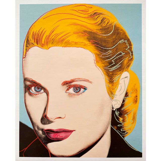 Andy Warhol Estate Vintage 1989 Pop Art Lithograph Print " Grace Kelly " 1984 For Sale - Image 11 of 11