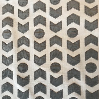 Romo / Zinc Arrowhead Fabric in Mercury - 2 1/2 Yards For Sale