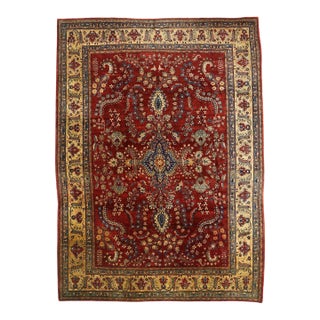 Antique Persian Mohajeran Sarouk Rug, 08'10 X 12'00 For Sale