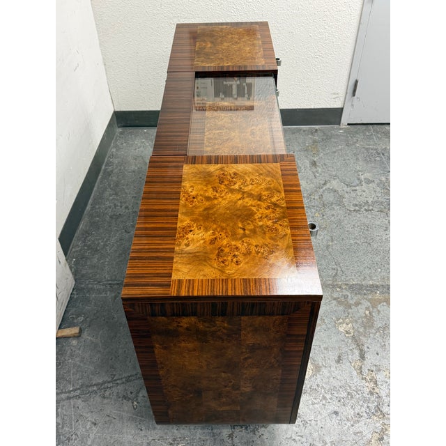 Wood Michael Amini for Aico Cloche Sideboard, Bourbon For Sale - Image 7 of 12